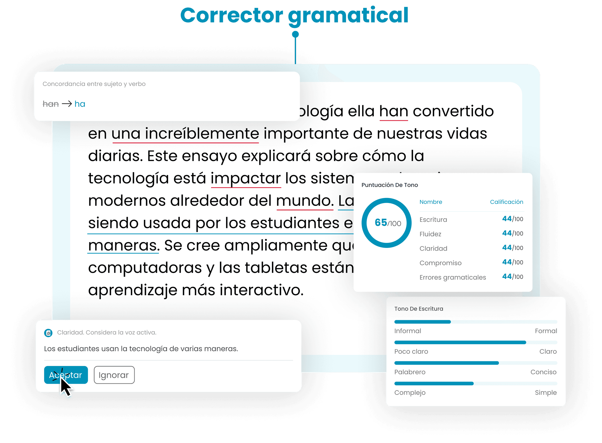 corrector gramatical